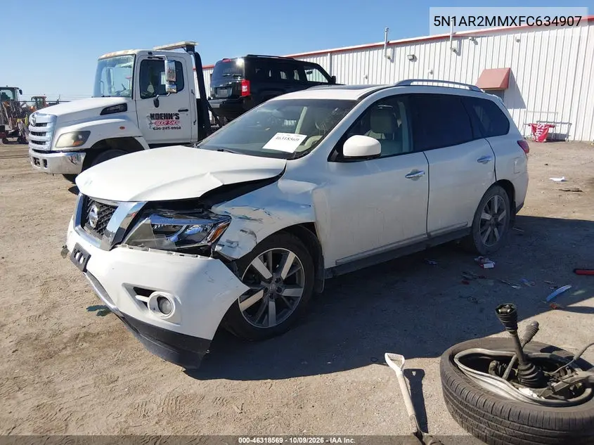 2015 NISSAN PATHFINDER VIN 5N1AR2MMXFC634907 — фото 2