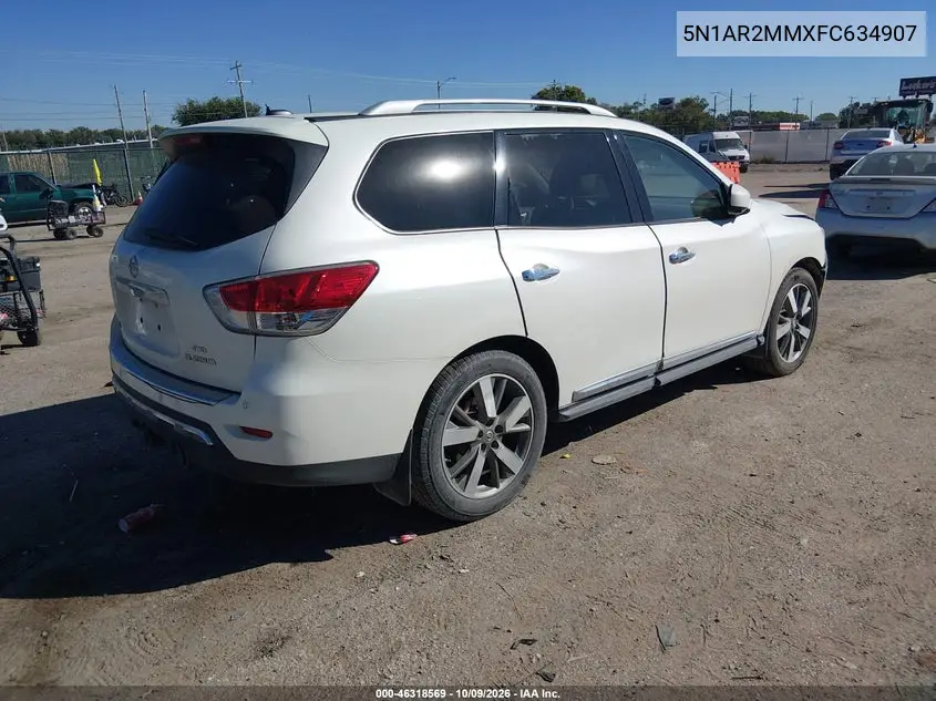 2015 NISSAN PATHFINDER VIN 5N1AR2MMXFC634907 — фото 4