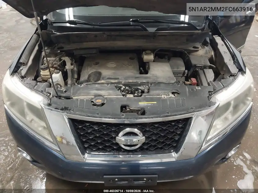 2015 NISSAN PATHFINDER VIN 5N1AR2MM2FC663916 — фото 10