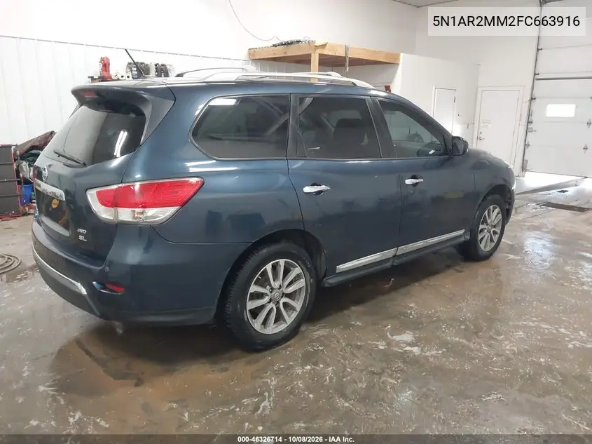 2015 NISSAN PATHFINDER VIN 5N1AR2MM2FC663916 — фото 4