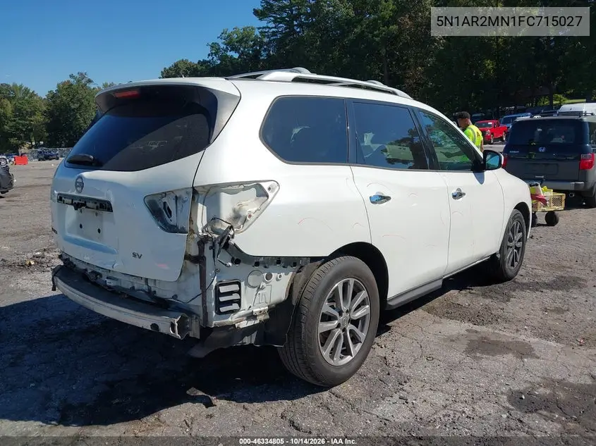 2015 NISSAN PATHFINDER VIN 5N1AR2MN1FC715027 — фото 4