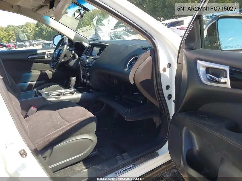 2015 NISSAN PATHFINDER VIN 5N1AR2MN1FC715027 — фото 5