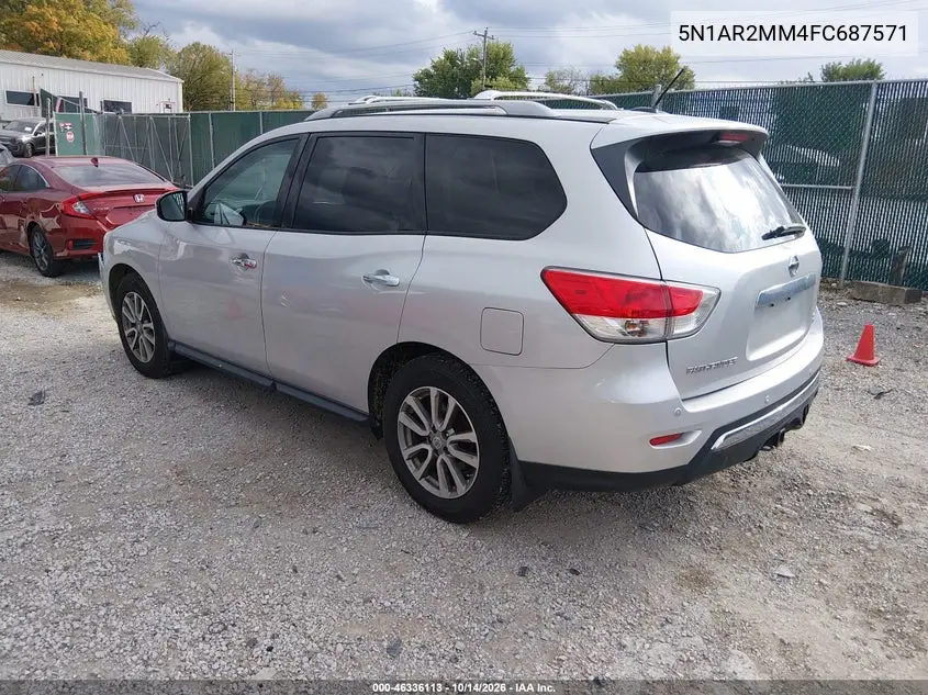 2015 NISSAN PATHFINDER VIN 5N1AR2MM4FC687571 — фото 3