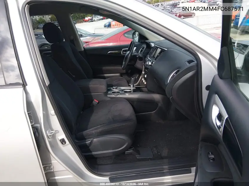 2015 NISSAN PATHFINDER VIN 5N1AR2MM4FC687571 — фото 5