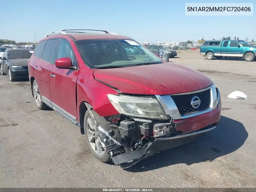 NISSAN PATHFINDER 2015, VIN 5N1AR2MM2FC720406