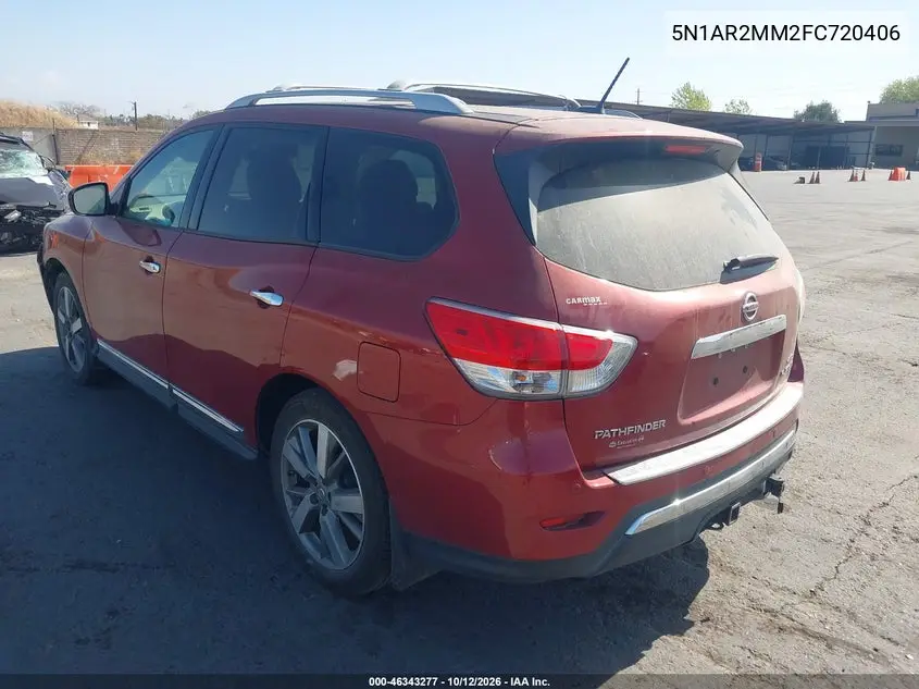 2015 NISSAN PATHFINDER VIN 5N1AR2MM2FC720406 — фото 3