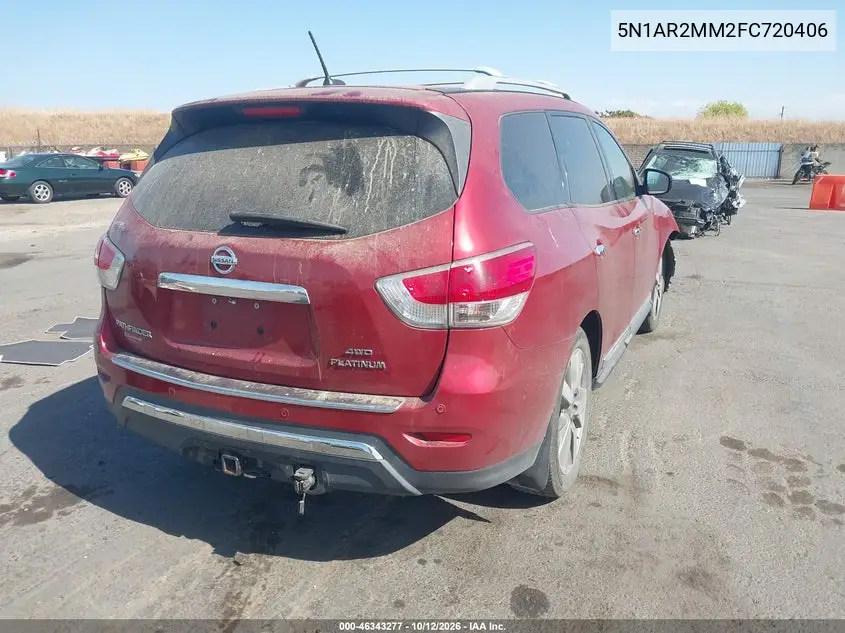 2015 NISSAN PATHFINDER VIN 5N1AR2MM2FC720406 — фото 4