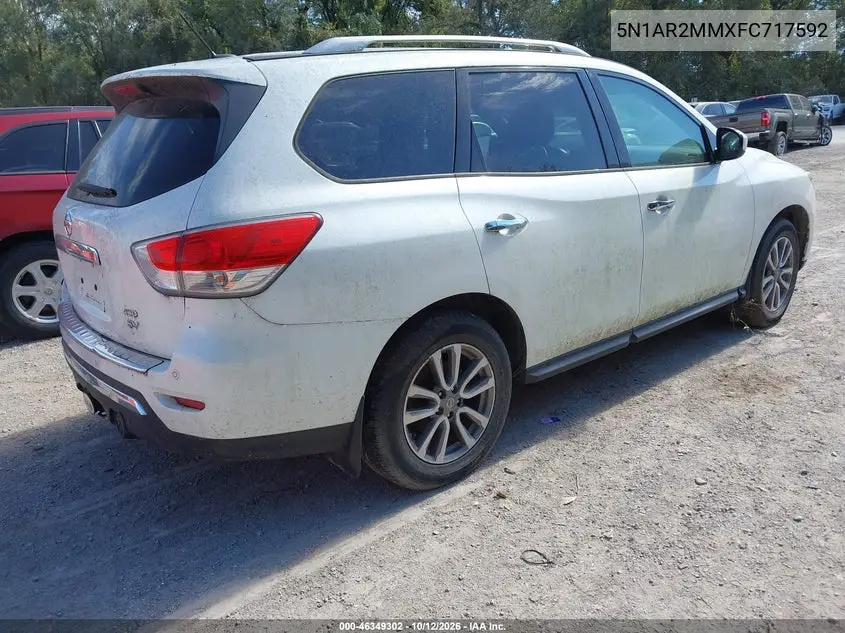 2015 NISSAN PATHFINDER VIN 5N1AR2MMXFC717592 — фото 4