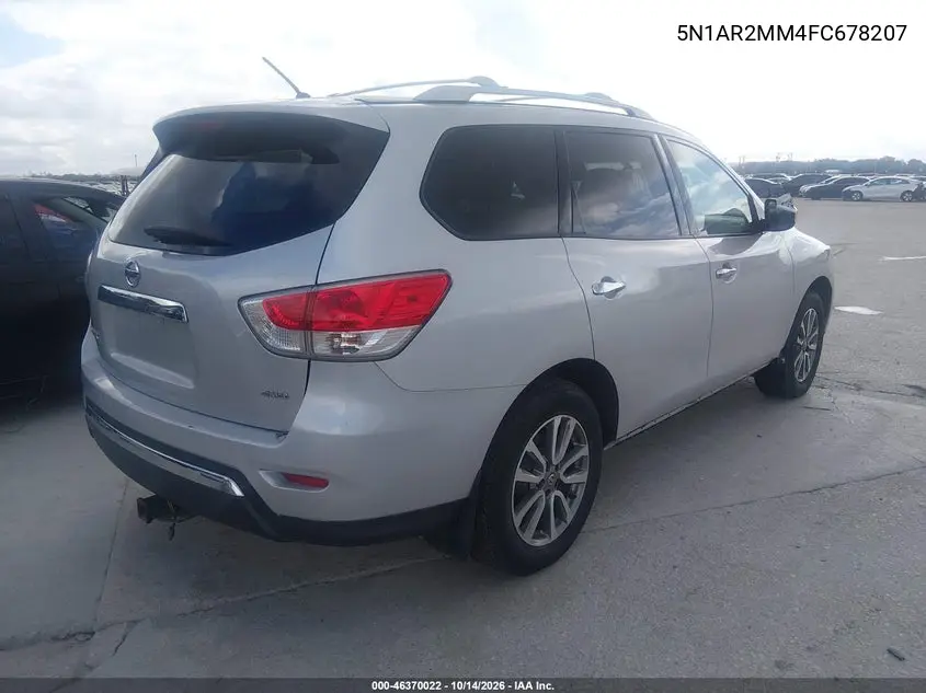 2015 NISSAN PATHFINDER VIN 5N1AR2MM4FC678207 — фото 4