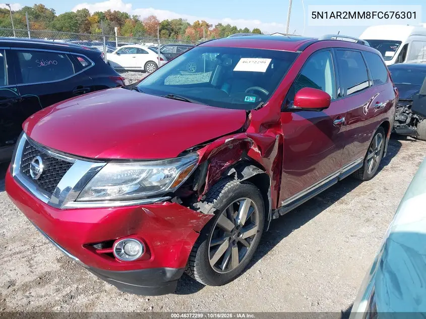 2015 NISSAN PATHFINDER VIN 5N1AR2MM8FC676301 — фото 2