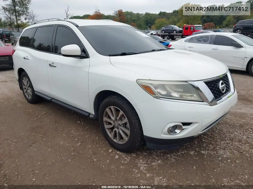 NISSAN PATHFINDER 2015, VIN 5N1AR2MM4FC717412