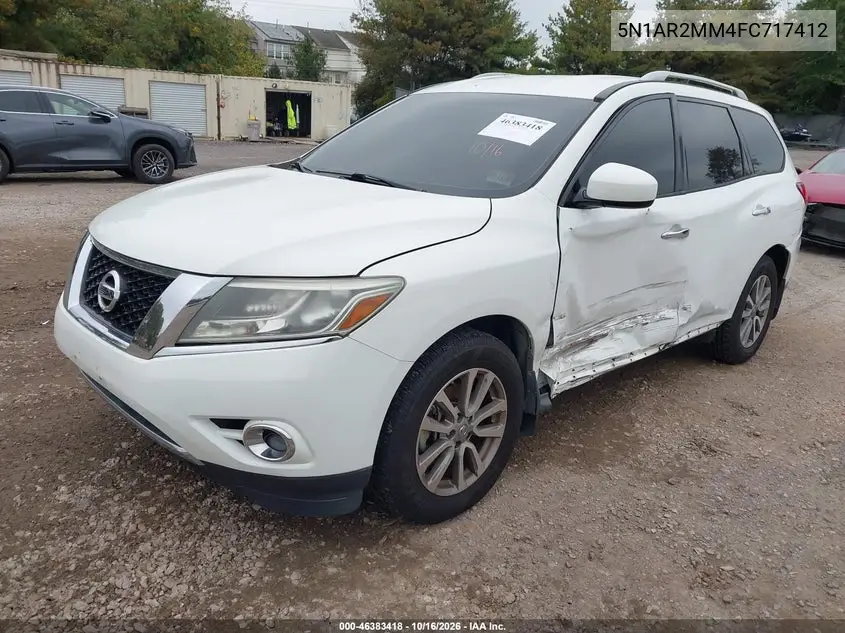 2015 NISSAN PATHFINDER VIN 5N1AR2MM4FC717412 — фото 2