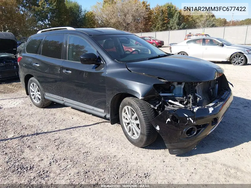 NISSAN PATHFINDER 2015, VIN 5N1AR2MM3FC677422