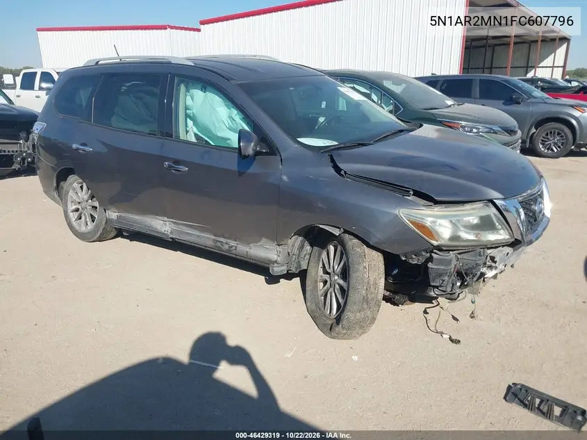 NISSAN PATHFINDER 2015, VIN 5N1AR2MN1FC607796