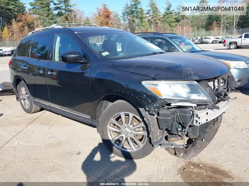 NISSAN PATHFINDER 2015, VIN 5N1AR2MM3FC641049