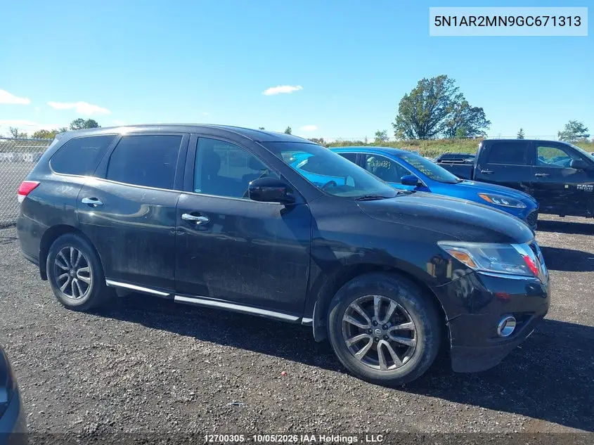 2016 NISSAN PATHFINDER VIN 5N1AR2MN9GC671313 — фото 13