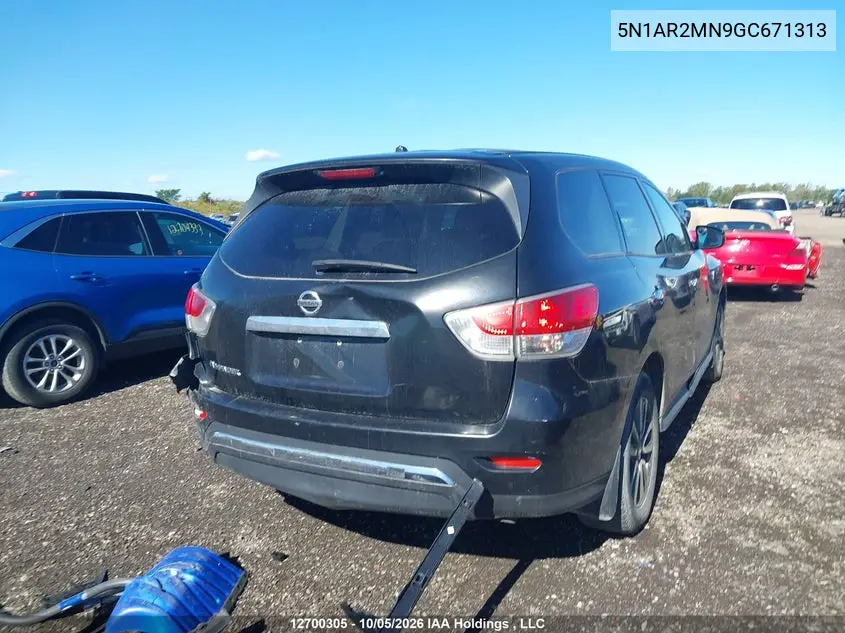 2016 NISSAN PATHFINDER VIN 5N1AR2MN9GC671313 — фото 4