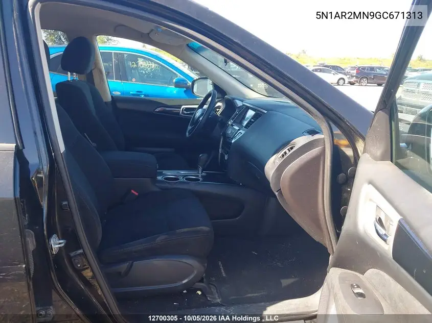 2016 NISSAN PATHFINDER VIN 5N1AR2MN9GC671313 — фото 5