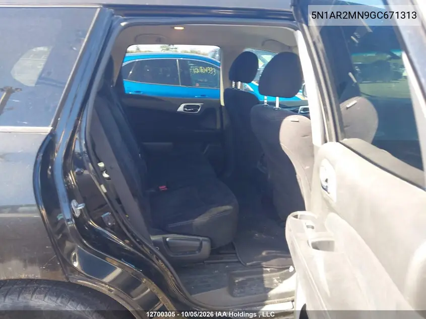 2016 NISSAN PATHFINDER VIN 5N1AR2MN9GC671313 — фото 8