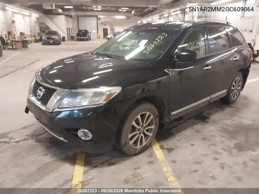 2016 NISSAN PATHFINDER VIN 5N1AR2MM2GC609064 — фото 2