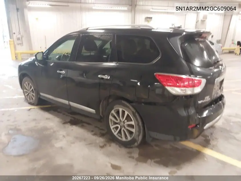 2016 NISSAN PATHFINDER VIN 5N1AR2MM2GC609064 — фото 3