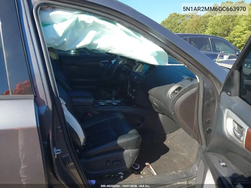 2016 NISSAN PATHFINDER VIN 5N1AR2MM6GC663970 — фото 5
