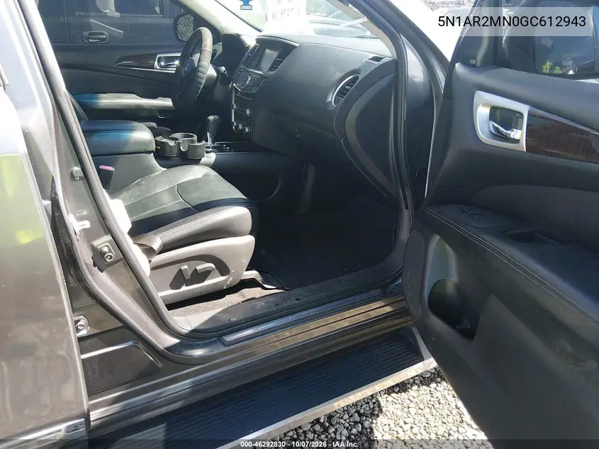 2016 NISSAN PATHFINDER VIN 5N1AR2MN0GC612943 — фото 5