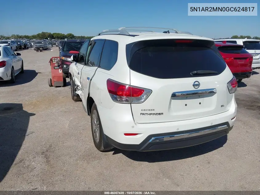 2016 NISSAN PATHFINDER VIN 5N1AR2MN0GC624817 — фото 3
