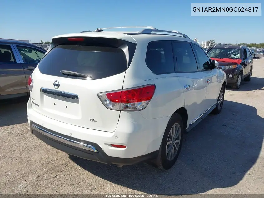 2016 NISSAN PATHFINDER VIN 5N1AR2MN0GC624817 — фото 4