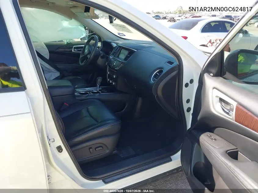 2016 NISSAN PATHFINDER VIN 5N1AR2MN0GC624817 — фото 5