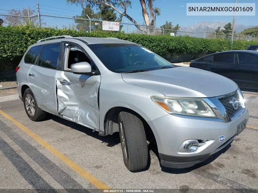 NISSAN PATHFINDER 2016, VIN 5N1AR2MNXGC601609
