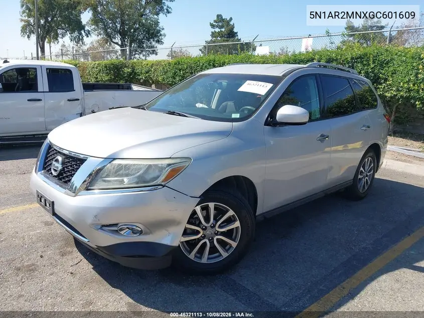 2016 NISSAN PATHFINDER VIN 5N1AR2MNXGC601609 — фото 2
