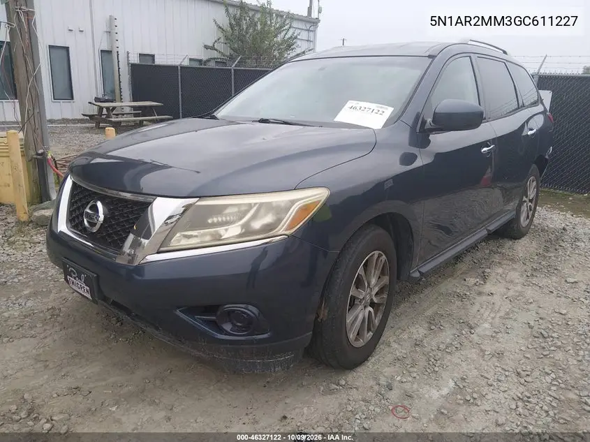 2016 NISSAN PATHFINDER VIN 5N1AR2MM3GC611227 — фото 2