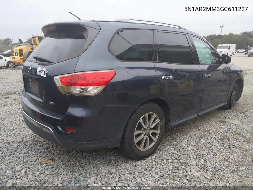 2016 NISSAN PATHFINDER VIN 5N1AR2MM3GC611227 — фото 4