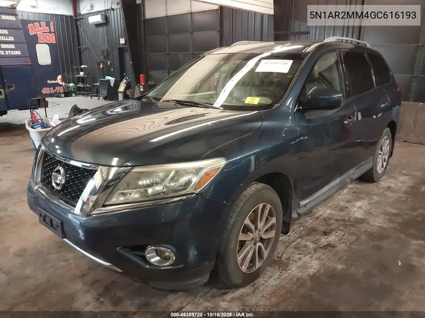 2016 NISSAN PATHFINDER VIN 5N1AR2MM4GC616193 — фото 2
