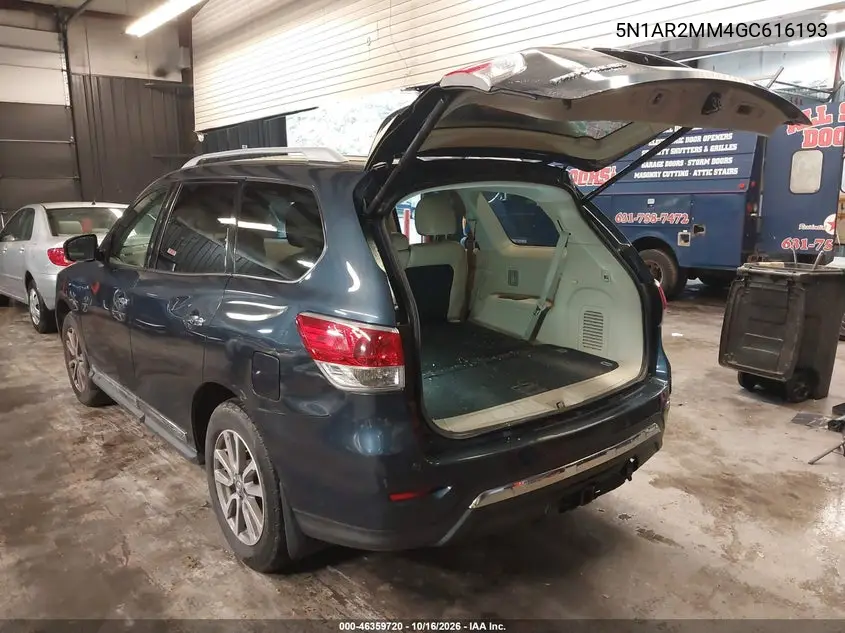 2016 NISSAN PATHFINDER VIN 5N1AR2MM4GC616193 — фото 3