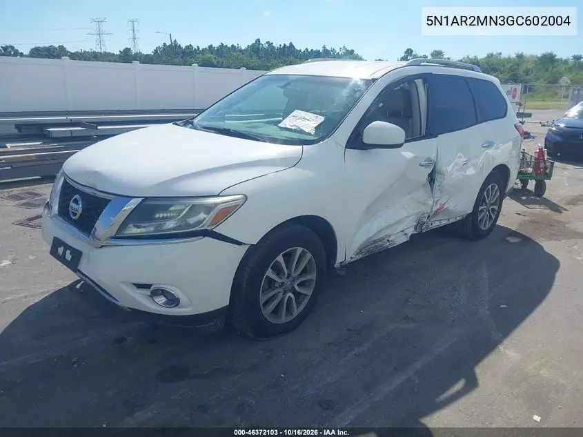 2016 NISSAN PATHFINDER VIN 5N1AR2MN3GC602004 — фото 2