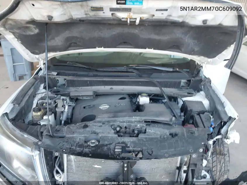 2016 NISSAN PATHFINDER VIN 5N1AR2MM7GC609092 — фото 10