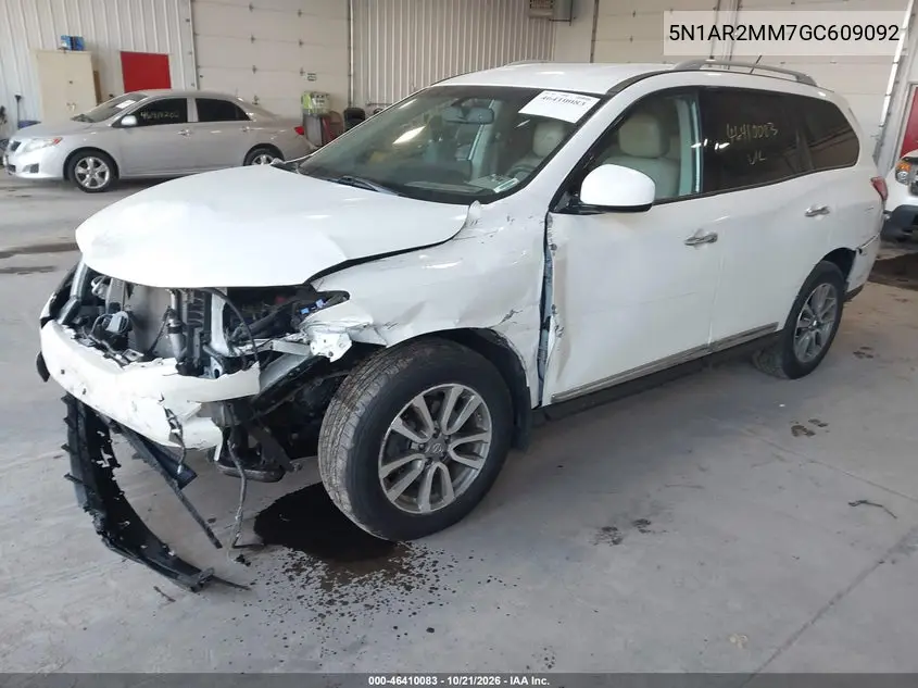 2016 NISSAN PATHFINDER VIN 5N1AR2MM7GC609092 — фото 2