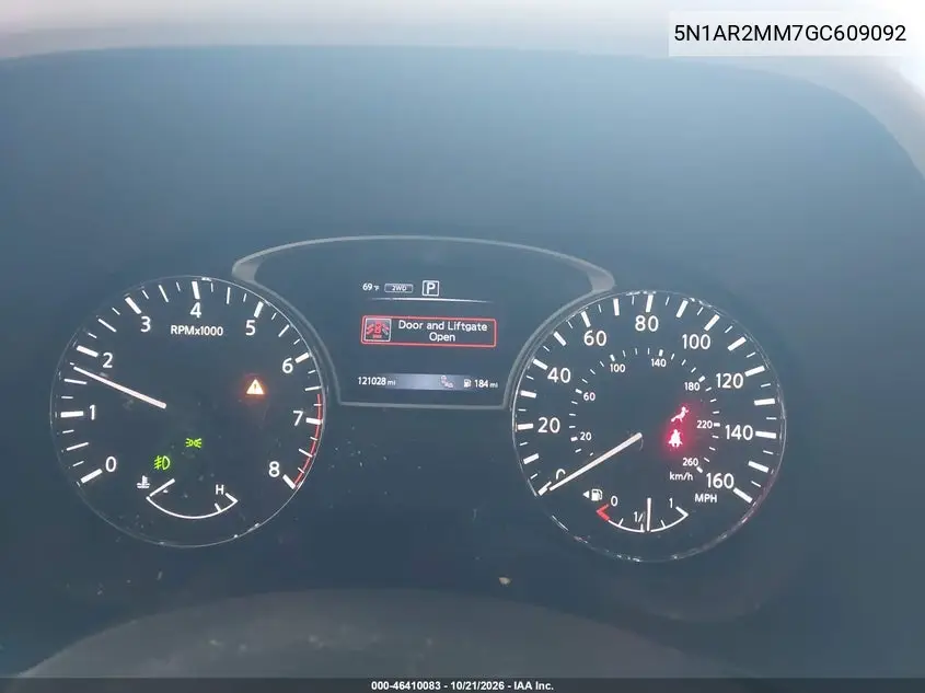 2016 NISSAN PATHFINDER VIN 5N1AR2MM7GC609092 — фото 7
