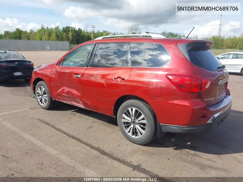 2017 NISSAN PATHFINDER VIN 5N1DR2MM0HC689706 — фото 3