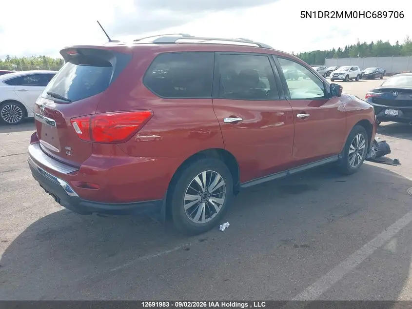 2017 NISSAN PATHFINDER VIN 5N1DR2MM0HC689706 — фото 4