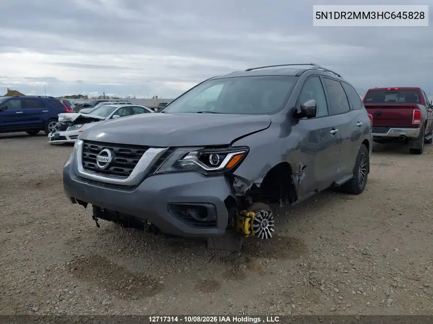 2017 NISSAN PATHFINDER VIN 5N1DR2MM3HC645828 — фото 2