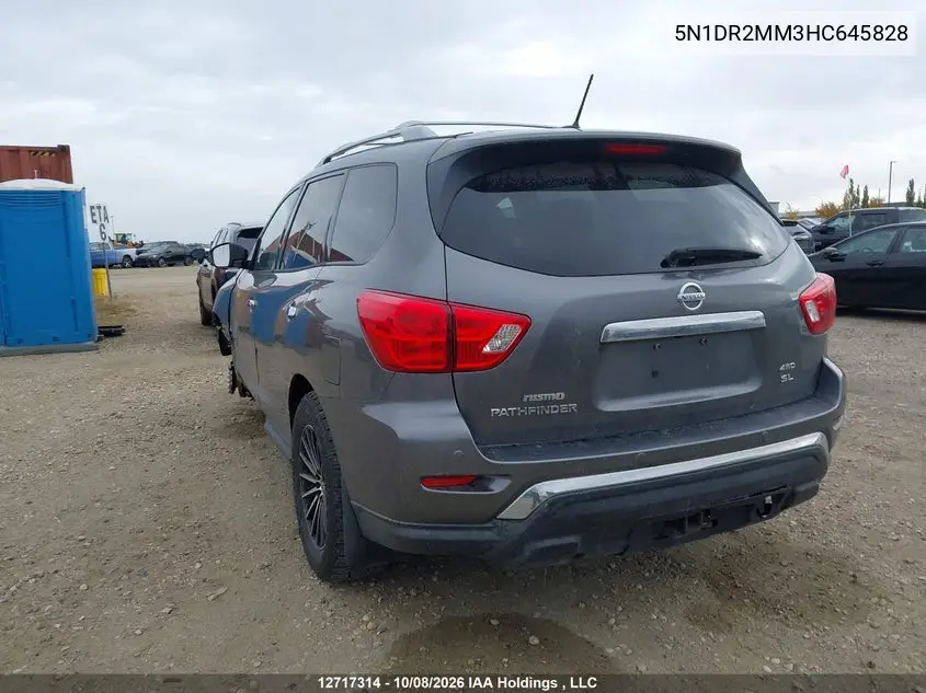 2017 NISSAN PATHFINDER VIN 5N1DR2MM3HC645828 — фото 3