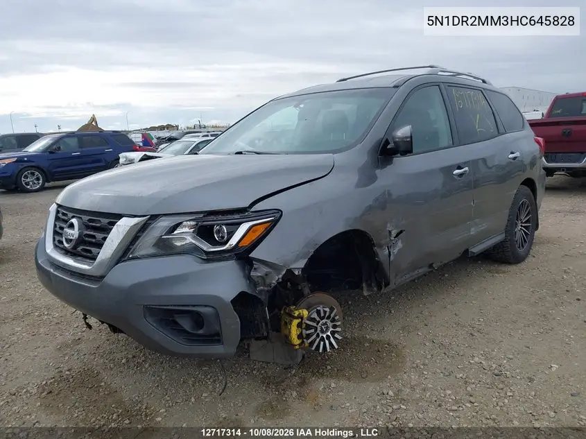 2017 NISSAN PATHFINDER VIN 5N1DR2MM3HC645828 — фото 6