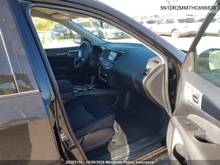 2017 NISSAN PATHFINDER VIN 5N1DR2MM7HC698838 — фото 5