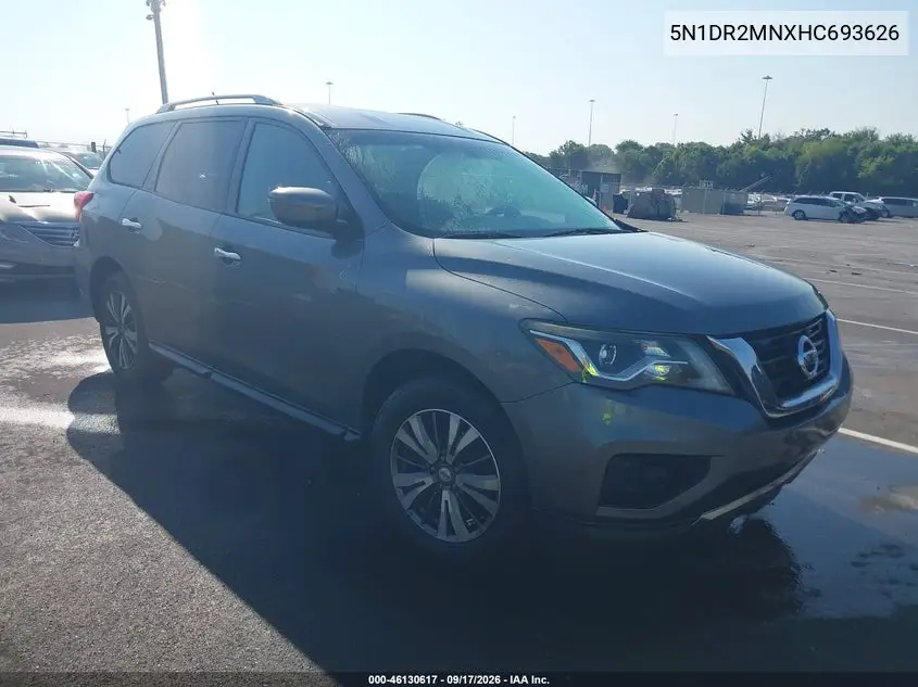 NISSAN PATHFINDER 2017, VIN 5N1DR2MNXHC693626