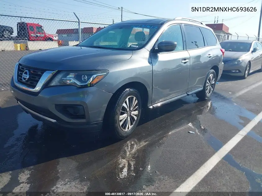 2017 NISSAN PATHFINDER VIN 5N1DR2MNXHC693626 — фото 2