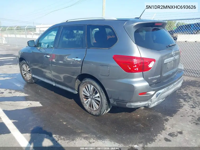 2017 NISSAN PATHFINDER VIN 5N1DR2MNXHC693626 — фото 3
