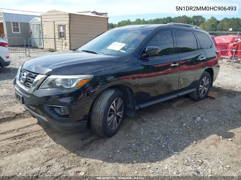 2017 NISSAN PATHFINDER VIN 5N1DR2MM0HC906493 — фото 2